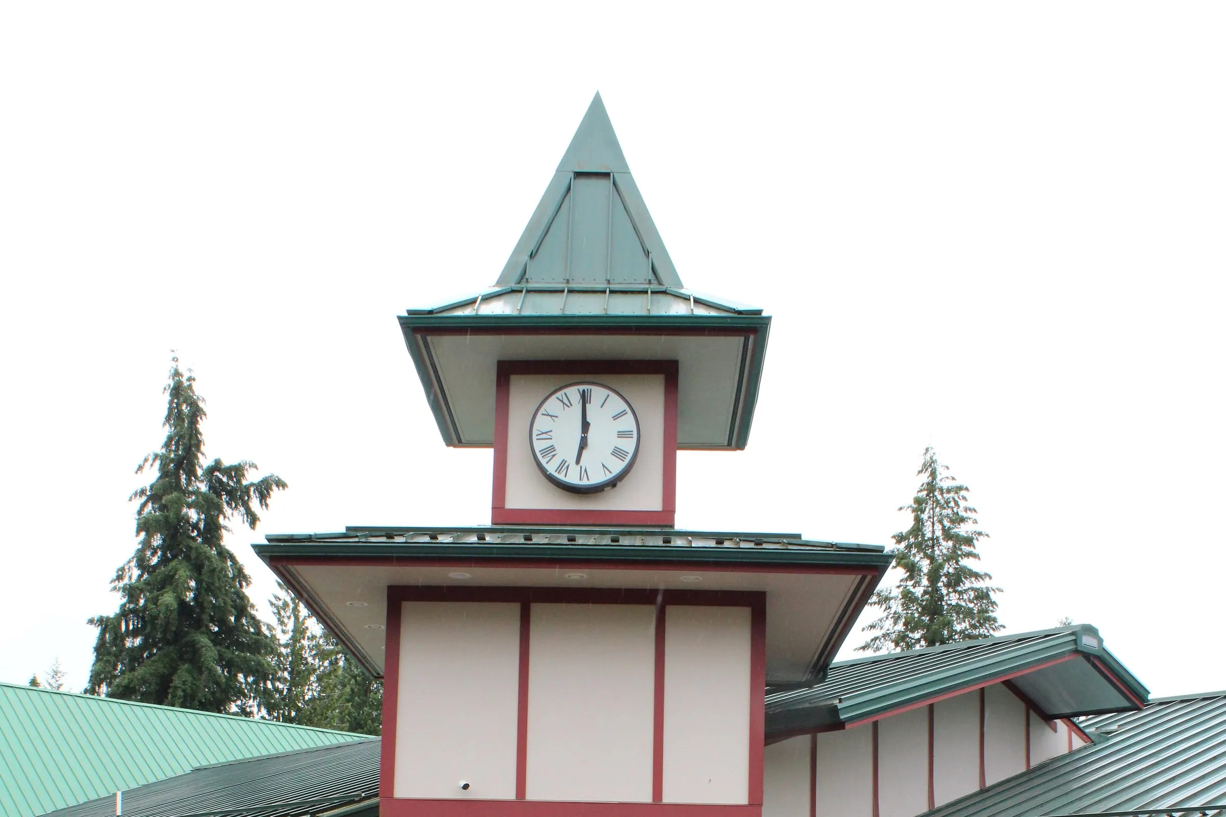 The Maple Falls crossroads at Mt. Baker Highway and Silver Lake Road, the junction nearest the closed Mt. Baker Lodging office